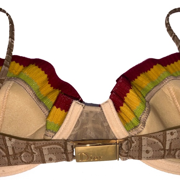 SOLD‼️Dior by Galliano Fall 2004 Rasta Bikini Top - Picture 7 of 15